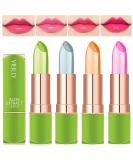 4 PCS Magical Color Change Aloe Vera Lipstick | Dulele Waterproof Long-Lasting Lip Balm | Makeup Essentials - Buy Online on GoSupps.com