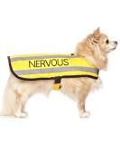 NERVOUS (Give Me Space) Yellow Colour Coded S M L Reflective Waterproof Fleece Lined Warm Dog Coats PREVENTS Accidents By Warning Others Of Your Dog In Advance (S) Small Coat - Buy Online on GoSupps.com
