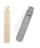 Long Hot Water Bottle 1L Extra Long Fluffy Hot Water Bottle with Cover UK Wearable Hot Water Bottle for Body Neck Waist and Shoulder Grey - Buy Online on GoSupps.com