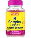 Vitamin B Complex Gummies with Vitamin C and Natural Flavors - 2 Month Supply - 60 Gummies | Non GMO & Gluten Free - Buy Online on GoSupps.com
