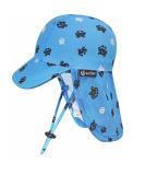 weVSwe Baby Toddler Sun Hat UPF 50+ Swim Cap Flap Neck Protection Adjustable Chin Straps Blue Crab 12-24 Months - Buy Online on GoSupps.com