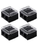 4 PCs Cosmetic Pencil Sharpener Set | Spitzer Makeup Sharpener for Eyebrow Lipliner & Eyeliner | Black Beauty Tools for Precision - Buy Online on GoSupps.com