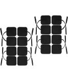ISTIM Super soft 5 x 5 cm large TENS-EMS device self-adhesive electrode pad for TENS EMS devices with 2 mm connection for pain treatment muscle growth (5 x 5 cm 16 pieces black) 2 x2-16 pieces-black - Buy Online on GoSupps.com