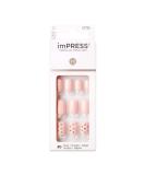 KISS imPRESS Press-On Manicure  Nail Kit  PureFit Technology  Petite Length Press-On Nails  Petite Secrets'  Includes Prep Pad  Mini Nail File  Cuticle Stick  and 30 Fake Nails - Buy Online on GoSupps.com