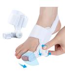 Dukars Bunion Corrector for Men & Women - Adjustable Big Toe Splint for Relief & Orthopedic Hammer Toe Straightener (White) | International Shipping Available - Buy Online on GoSupps.com