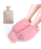Aohcae 2-in-1 Electric-Free Foot Warmer Bottle - Ideal Winter Warmth for Boys & Girls (Pink) - Buy Online on GoSupps.com