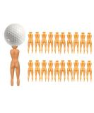 Nude Woman Plastic Golf Tees (Pack of 20) - Sexy Lady Tees for Fun Golf Training - Buy Online on GoSupps.com