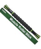 Idson Muscle Roller Stick for Athletes - Body Massage Tool for Soreness Relief - Helps with Recovery and Tightness - Black/Green - Buy Online on GoSupps.com