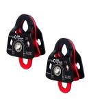 GM CLIMBING 40kN Micro Double Pulley Prusik Minding Ball Bearing UIAA CE for Progress Capture System Rigging Hauling Rescue Arborist Tree Climbing Pack of 2 - Buy Online on GoSupps.com