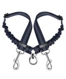 Slowton Double Dog Leash for 2 Dogs | Adjustable 360 Rotatable & Reflective | Durable Linen | Ideal for Medium & Large Dogs (9kg+) - Blue - Buy Online on GoSupps.com