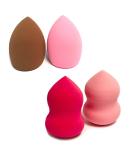 Smyrna Makeup Beauty Sponge Set - 4 Pcs Latex-Free Blending Puffs for Flawless Makeup - Multi-Purpose Foundation & Powder Applicator - Multi-Color & Shapes - Buy Online on GoSupps.com