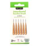 Humble Interdental Bamboo Brush Size 5 - Eco-Friendly Dental Care - 0.80 mm in Green - Pack of 4 (24 Brushes) - International Shipping Available - Buy Online on GoSupps.com