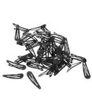 50 Pack Black Hair Snap Clips - Perfect for DIY Jewelry & Craft Projects | International Shipping - Buy Online on GoSupps.com