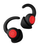 Soft Silicone Ear Plugs for Sleeping - Reusable Noise Reduction Earplugs - 2 Pairs for Travel & Sound Sensitivity - Black - Buy Online on GoSupps.com