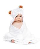 Cozy Bamboo Hooded Bathing Towel for Babies & Kids | Lattcure 90x90 cm | Warm & Soft Bath Towels - Buy Online on GoSupps.com
