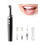Hangsun Rechargeable Tooth Polisher - Dental Teeth Whitening Kit 5 Brush Heads 5 Speed Modes IPX6 Waterproof - Buy Online on GoSupps.com