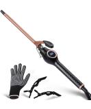 9mm Mini Curling Iron - Professional LCD Curler 140-200 Fast Heating Includes Gloves & Clips - Perfect for International Shipping - Buy Online on GoSupps.com