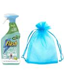 Flash Sparkling Clean Spray Wipe Done 800ml + Our Gift for You: Organza Bag Size: 9x7x0.1cm - Choose 1 Fragrance (For Pet Lovers Citrus Fresh Scent) - Buy Online on GoSupps.com