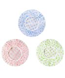 Reusable Waterproof Plastic Shower Cap for Spa, Home, Hotel & Salon - Rounded Dots - Buy Online on GoSupps.com