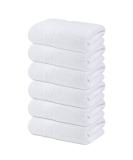 Infinitee Xclusives Premium White Hand Towels 6 Pack - 16x28 Inches - Hotel & Spa Quality - Highly Absorbent & Super Soft - Bathroom Hand Towels (Brilliant White) - Buy Online on GoSupps.com
