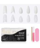 100pcs Artificial Nail Tips - 5 Sizes 2 Colors Boxed with Glue - Perfect for Nail Design - Buy Online on GoSupps.com
