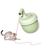 NWK Cat Laser Toy Rechargeable Cat Laser Pointer with 360 Irregular Rotation and Tumbler Design Fast & Slow Mode Available Automatic Cat Toy with Catnip for Indoor Cat (Green) S Green - Buy Online on GoSupps.com