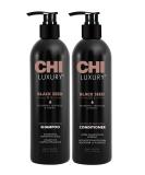 Chi Luxury Black Seed Oil Shampoo & Conditioner 25oz Duo - Nourishing Hair Care Set - Buy Online on GoSupps.com