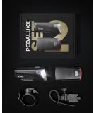 Pedaluxx Bicycle Lamp Set | StVZO Approved LED Front & Rear Bike Lights | 30/15 Lux Battery-Operated Bicycle Light Set - Buy Online on GoSupps.com