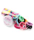Seamless Hair Band Small Hair Ties Ponytail Holder No Wrinkle Damage 4cm (10 Muilt Colors Set) Baby Mixed Color - Buy Online on GoSupps.com
