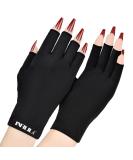INIFILA UV Light Gloves for Gel Nails - Professional UPF 50+ UV Protection Gloves in Black - Buy Online on GoSupps.com