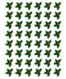 48 X HOLLY & BERRY LEAVES - CHRISTMAS - EDIBLE CUPCAKE CAKE TOPPERS D4 - Buy Online on GoSupps.com