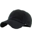 KBETHOS Vintage Washed Distressed Cotton Dad Hat Baseball Cap Adjustable Polo Trucker Unisex Style Headwear Adjustable One Size Black - Buy Online on GoSupps.com
