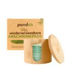 Pandoo reusable and washable cotton pads made of organic cotton |Reusable cosmetic pads make -up remover pads |Environmental -friendly slowdown pads |18 pieces including washing bags and bamboo box - Buy Online on GoSupps.com