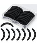 Prousky 30 Pieces Eyelash Refill Packs - Black Silicone Rubber Replacement Tools for Universal Eyelash Tongs with Transparent Storage Box - International Shipping Available - Buy Online on GoSupps.com