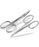 Professional Nail Scissors Set - Extra Fine & Sharp Stainless Steel Manicure Clippers for Men & Women - Rust-Free Curved Cut Design - Buy Online on GoSupps.com