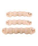 Beige Magic Hair Ring Styler Set - Hot Hair Donut Bun Maker for Women & Girls (1 Tall + 2 Small) - Perfect Curler Accessory - Buy Online on GoSupps.com
