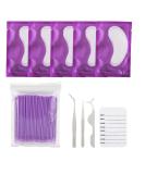 5 Pairs Under Eye Pads & Eyelash Holder Set | Gel Patches & Beauty Tools for Eyelash Extensions - Buy Online on GoSupps.com