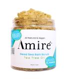 Amire Tea Tree Oil Exfoliating Body & Foot Scrub - Dead Sea Salt Acne & Dandruff Relief Moisturizing Argan Oil & Shea Butter - International Shipping - Buy Online on GoSupps.com