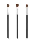 Urbanstrive Professional Eyeshadow Brush Set - 3pcs Soft Synthetic Blending Kit for Eyes - Long Lasting, Flawless Makeup Application - Silver - Buy Online on GoSupps.com