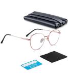 COOLOO Blue Light Blocking Glasses for Women Men - Anti Glare Gaming Glasses 04- Rose Gold - Buy Online on GoSupps.com