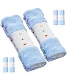 4-Piece Baby Seat Belt Pads | Stroller Carriage Safety Cushions | Shoulder Protection for Infants 15x5cm - Blue - Buy Online on GoSupps.com