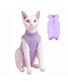 YouLhamy Katzenbody - Post-Op Recovery Suit for Cats | Anti-Lick Wound Protection | Purple Size S - Buy Online on GoSupps.com