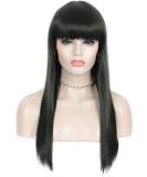 Buy Kalyss 22 Green Hair Wigs with Bangs - Long Straight Heat Resistant Full Wigs for Women | Ideal for Cosplay & Everyday Wear - Buy Online on GoSupps.com