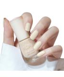 TBeautfave Creamy White Nail Varnish Quick Dry & Long Lasting Nail Varnish Pastel Nail Polish Non-Toxic Water Based Formula Natural Nail Polish for DIY Nail Art No Need Cure CreamyWhite - Buy Online on GoSupps.com