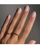 YoYoee Short Nude Almond Press on Nails - 24 Pcs Solid Color Full Cover Fake Nails for Women and Girls - Buy Online on GoSupps.com