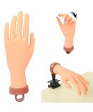 Nail Practice Hand for Acrylic Nails - Flexible Mannequin Hand for Manicure Training - Bendable Fake Hand for Nail Art Practice | 1Pc Single Hand - Buy Online on GoSupps.com