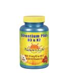 Nature's Life Strontium Plus with Vitamins D3 & K2 | Supports Bone Density & Joint Health | 60 Tablets - Buy Online on GoSupps.com