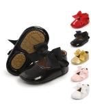 Sonsage Infant Baby Girls Bowknot Mary Jane Anti-Slip Princess Flats - Black (6-12 months) - Buy Online on GoSupps.com