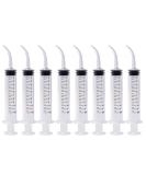 Offiplus Dental Irrigation Syringe - 8 Pack Disposable 12cc with Curved Tip for Tonsil Stone Removal - Pet Feeding Syringe for Birds and Dogs - 2019 Version - Buy Online on GoSupps.com