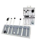 MODA Beautiful Eyes 7 pc Makeup Brush Flip Kit - White | International Shipping Available - Buy Online on GoSupps.com